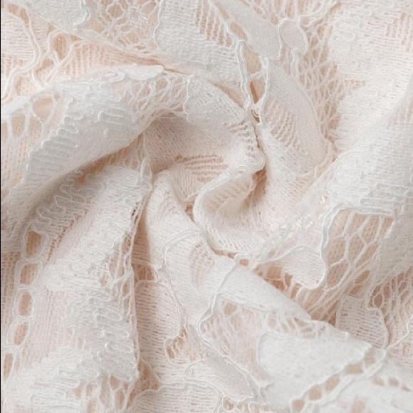 White Lace V-Neck Mini Dress NWT - Small - Picture 7 of 13